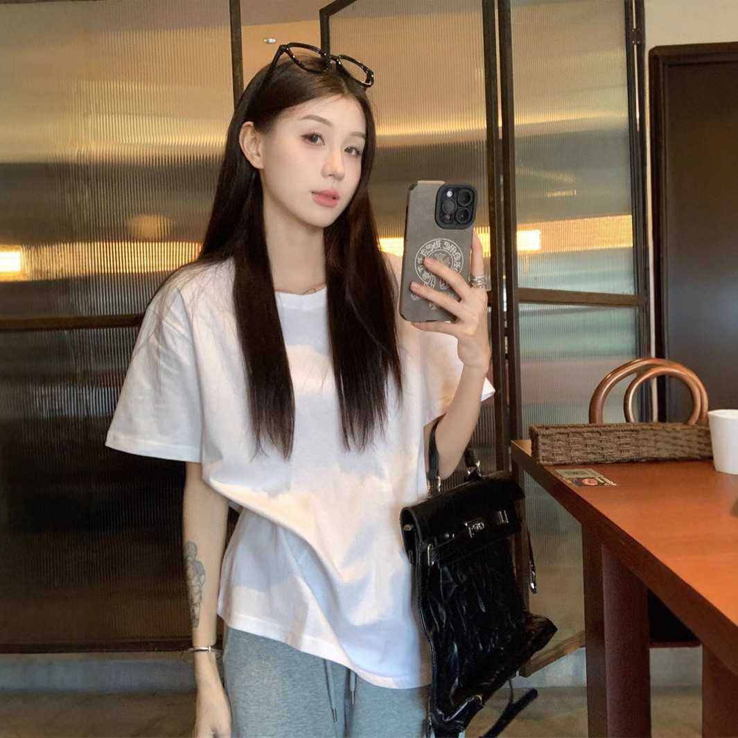 カットソー シンプル クルーネック Tシャツ