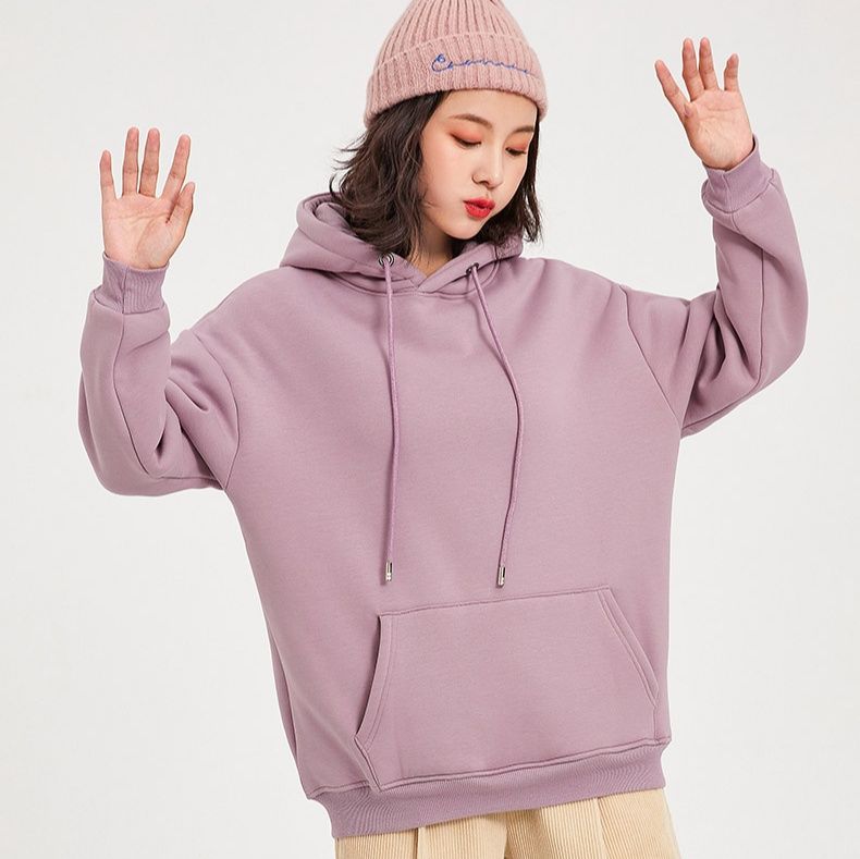 カットソー ゆったりフード付き裏起毛カットソー