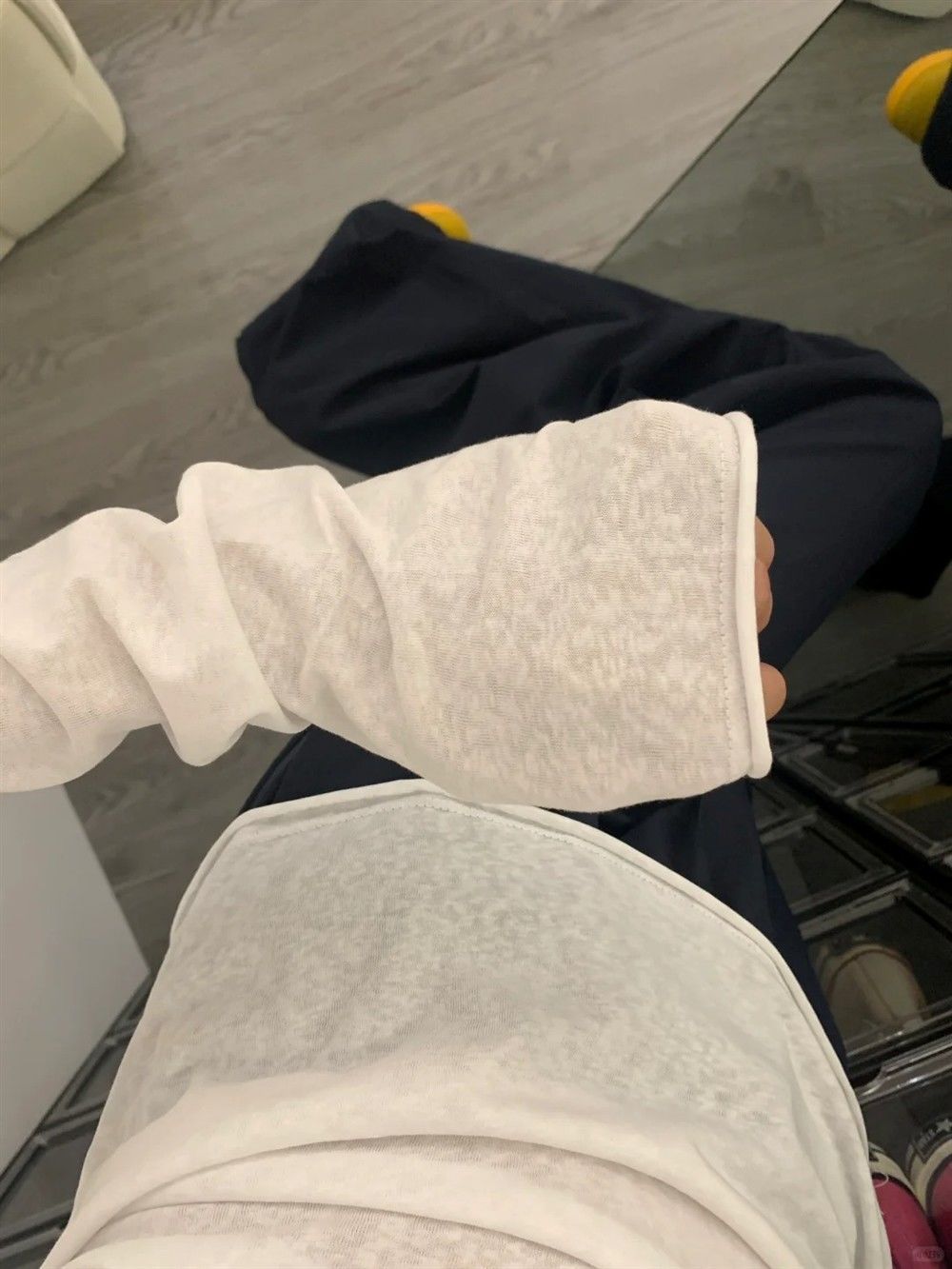 カットソー すっきりシンプル丸首長袖カットソー