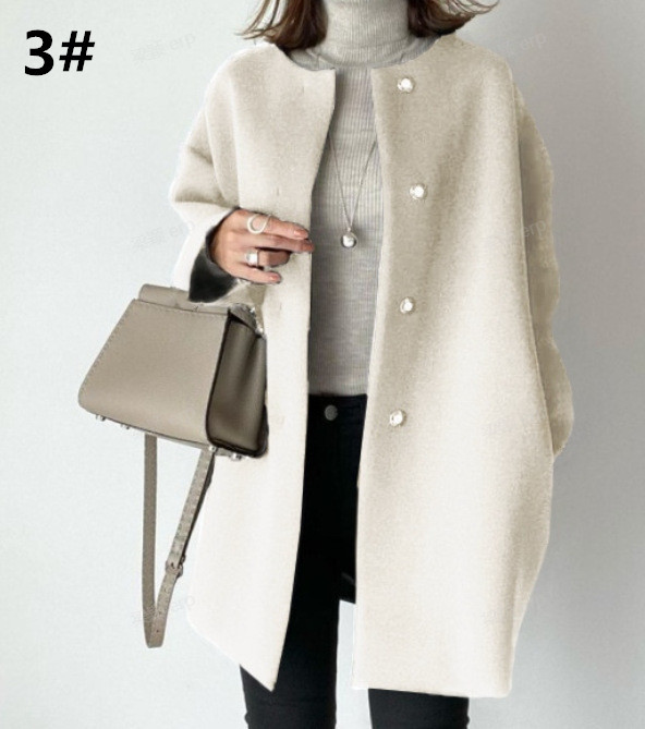 カットソー 長袖コート レディース 秋冬 防寒 大人エレガント