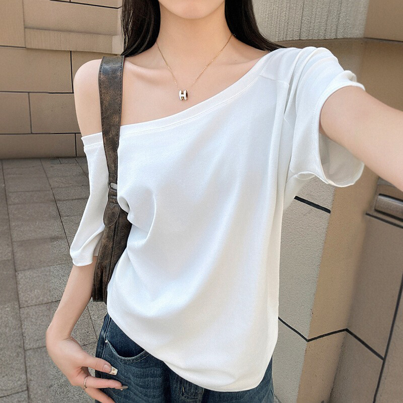 カットソー 肩見せボートネックカットソー