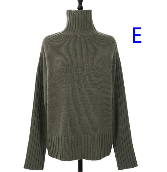 カットソー 韓国風タートルネックニットセーター秋冬レディース毛糸トップス