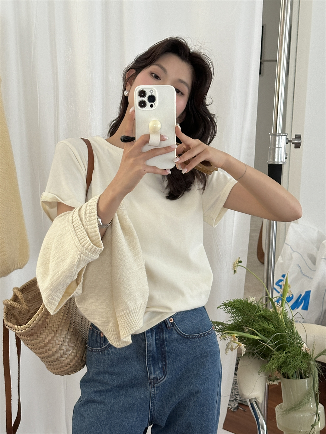 カットソー やわらか素材 ベーシック半袖カットソー