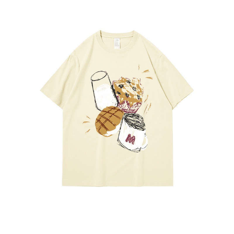 カットソー お菓子アート半袖カットソー