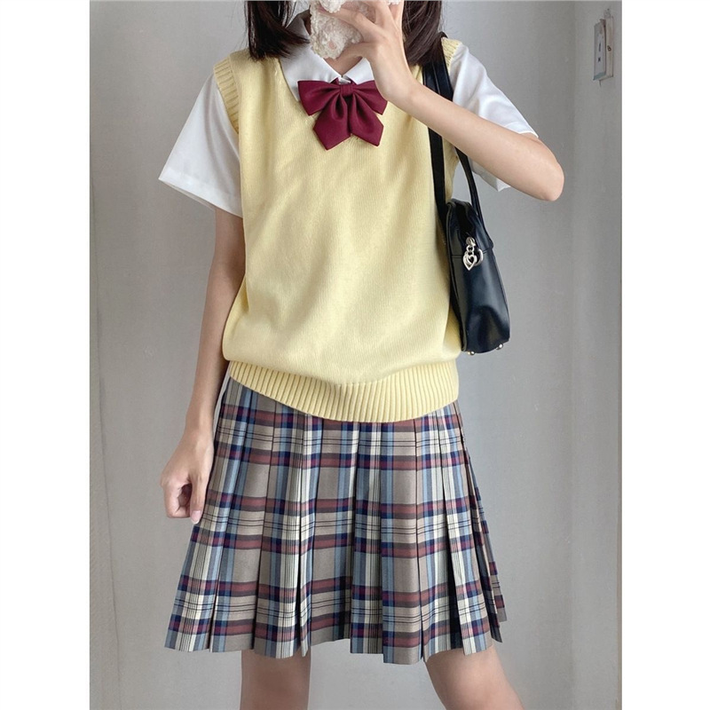 カットソー カットソー 学生風ニットベスト
