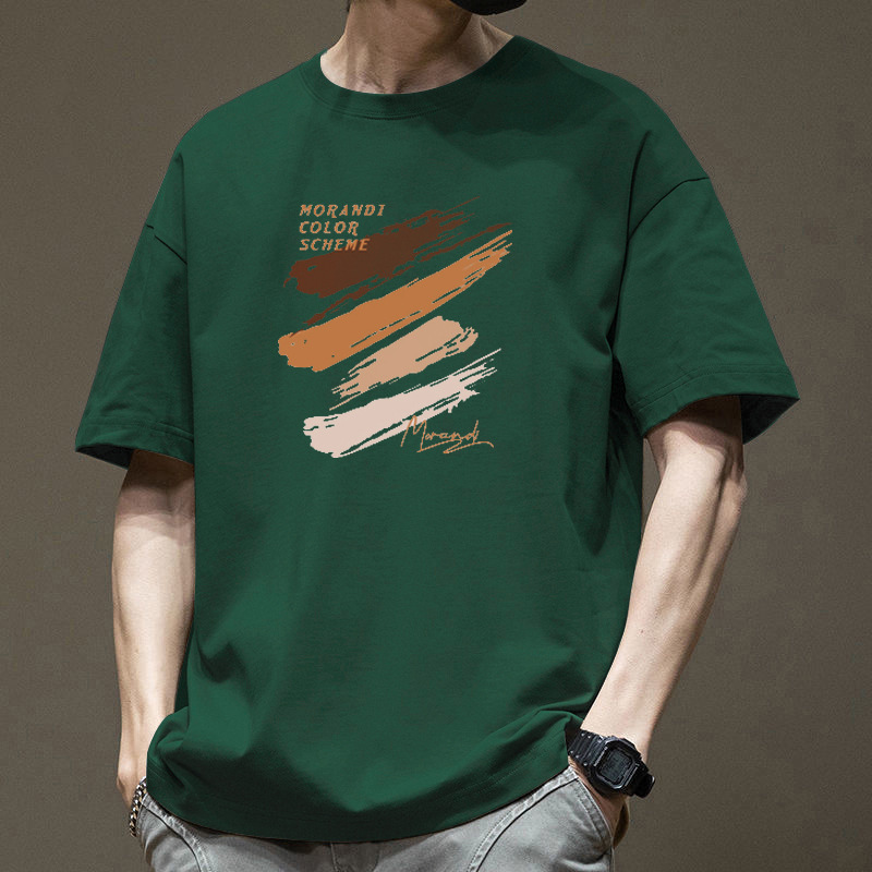 カットソー 筆触アート 半袖カットソー