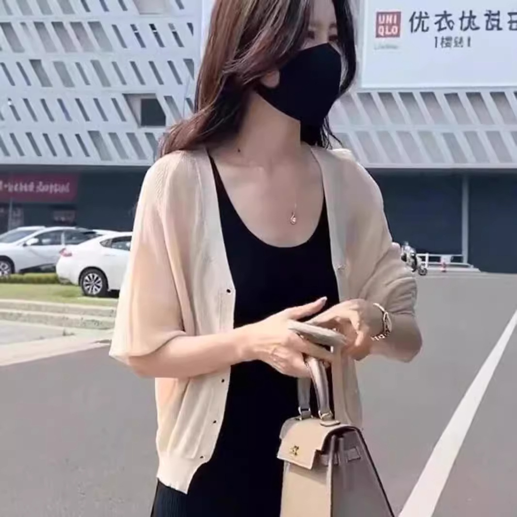カットソー ゆったりシルエット薄手カーディガン