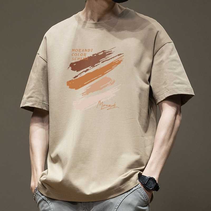 カットソー 筆触アート 半袖カットソー