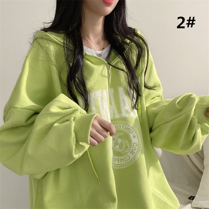 カットソー 秋冬長袖文字柄フード付きパーカー ゆったり大きめサイズ (薄手・裏起毛　2種類)