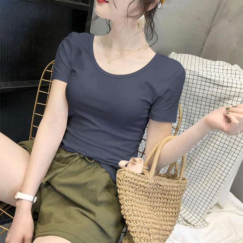 カットソー なめらか基本の丸首カットソー