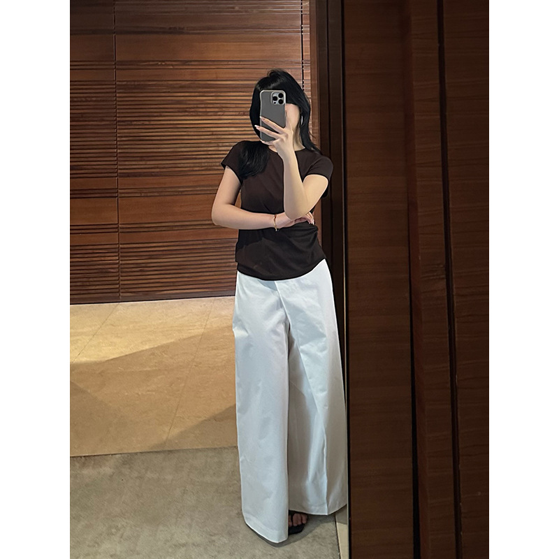 カットソー シンプル上質フィット半袖カットソー