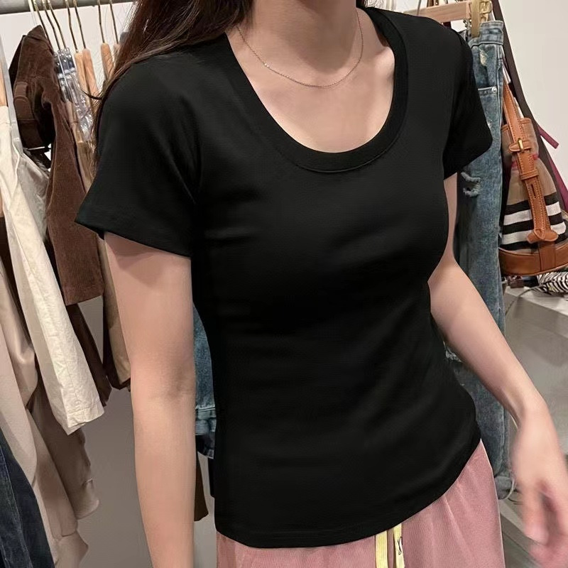 カットソー なめらか丸首ベーシックカットソー