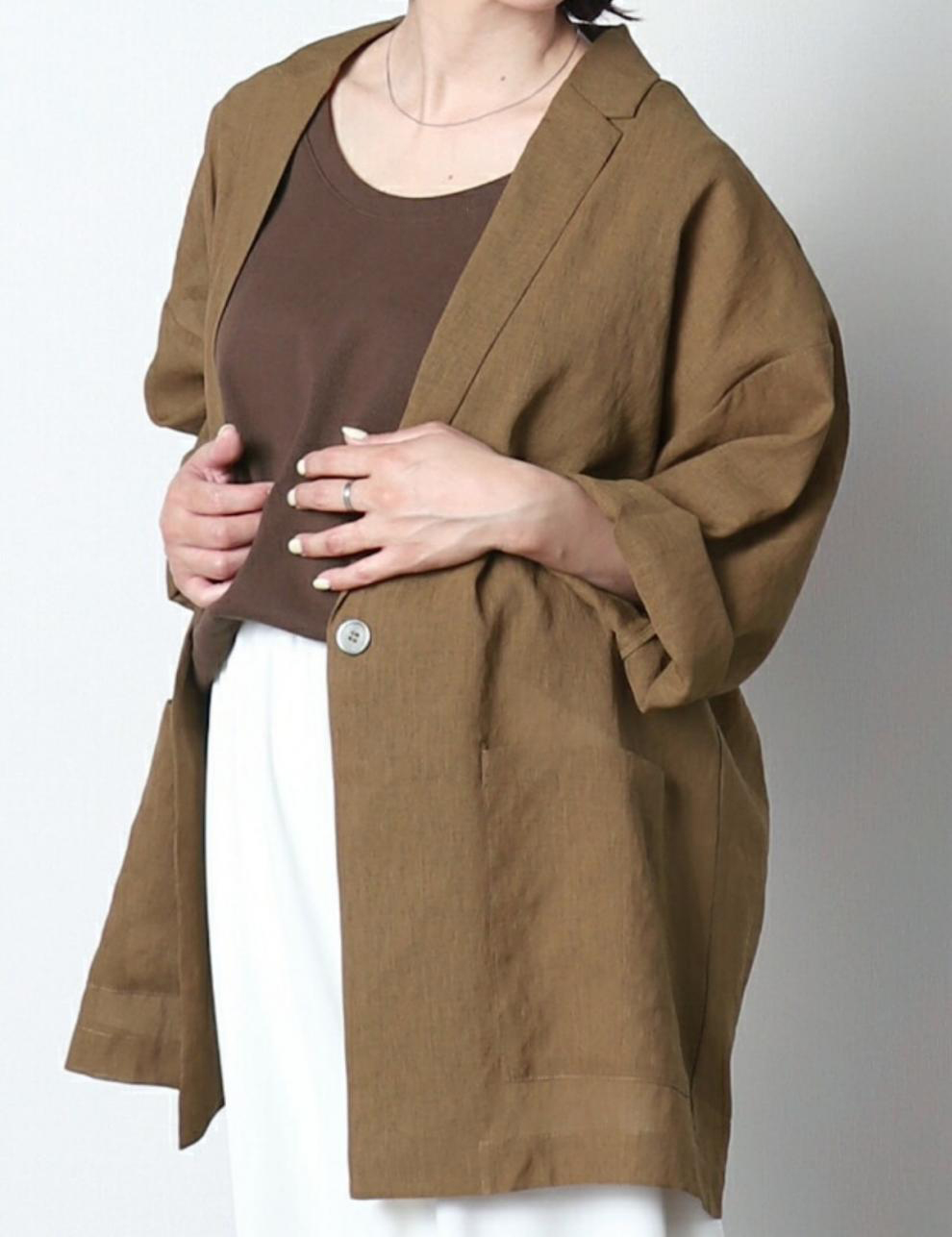 カットソー 2025秋新作 女性用透け感長袖羽織りジャケット