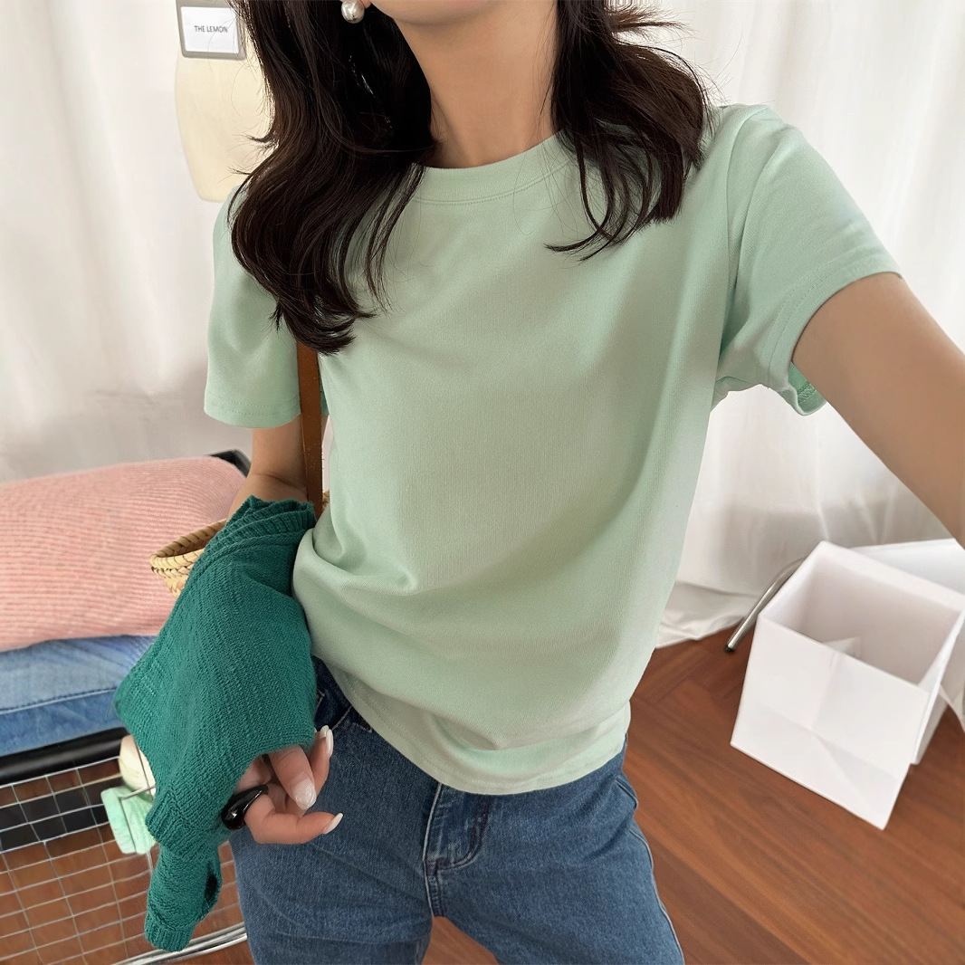 カットソー やわらか素材 ベーシック半袖カットソー