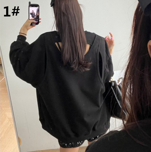 カットソー 韓国風長袖プルオーバー レディース秋冬新作トレーナー