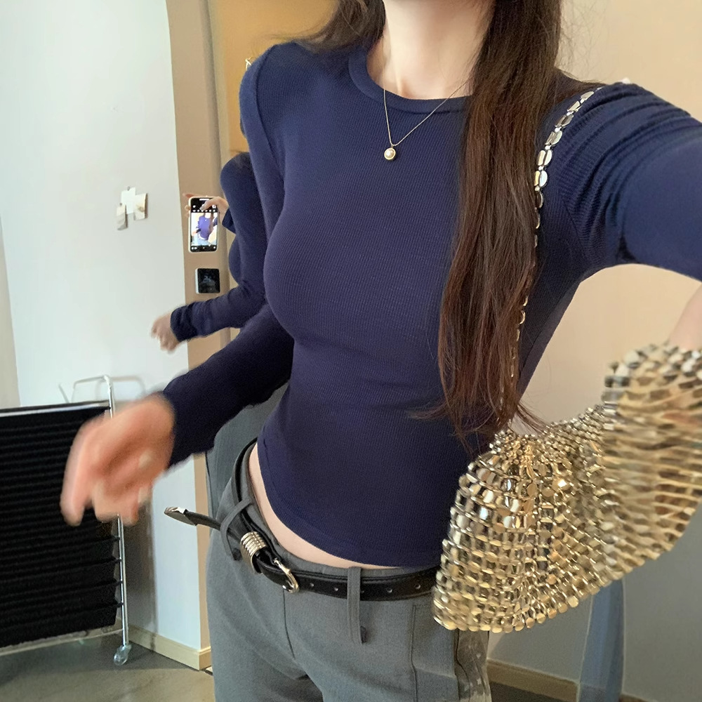 カットソー なめらかリブ編み ベーシックカットソー
