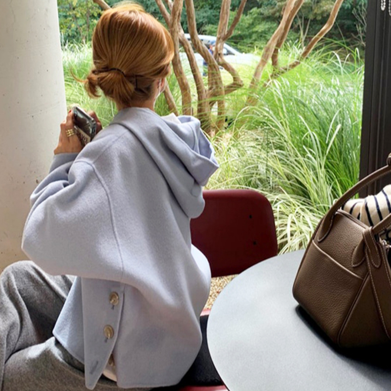 カットソー 秋新作 長袖 厚手 フード付き レディース 着回し トップス