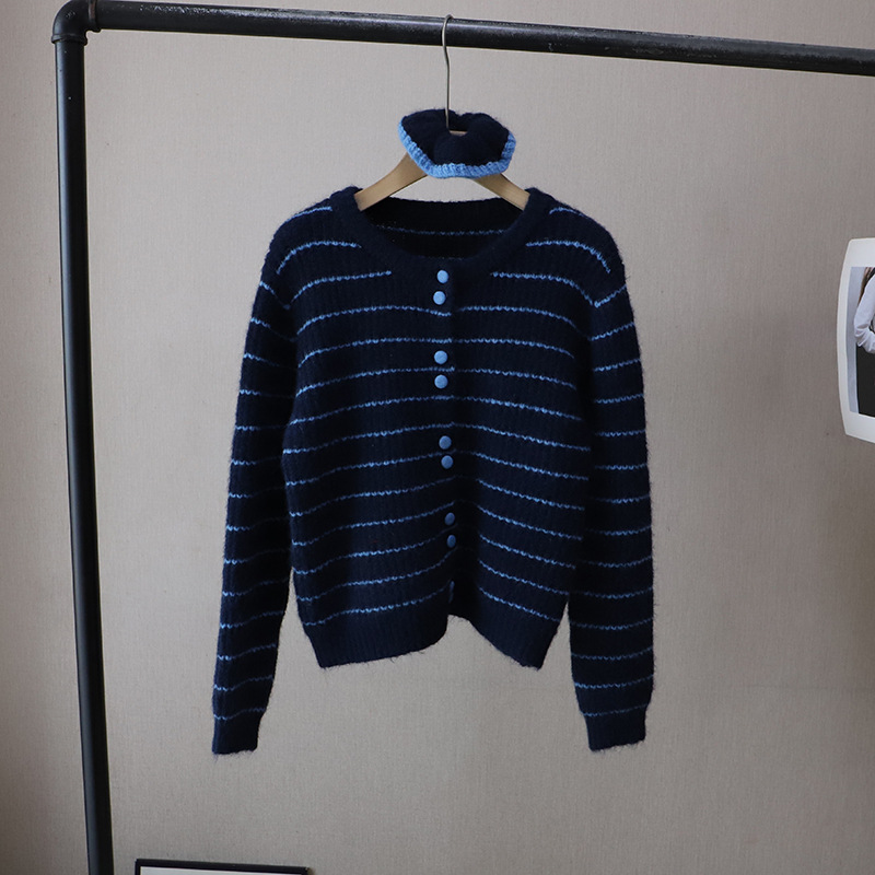 カットソー 長袖ニットカーディガン 韓国風レディース 5色展開