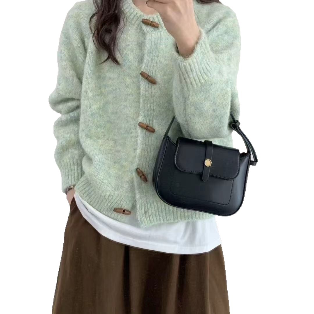 カットソー 韓国風長袖ニットカーディガン レディース 5色展開