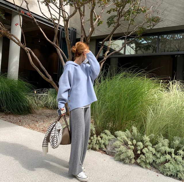 カットソー 秋新作 長袖 厚手 フード付き レディース 着回し トップス