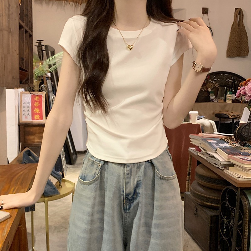 カットソー シンプルコンパクト半袖カットソー