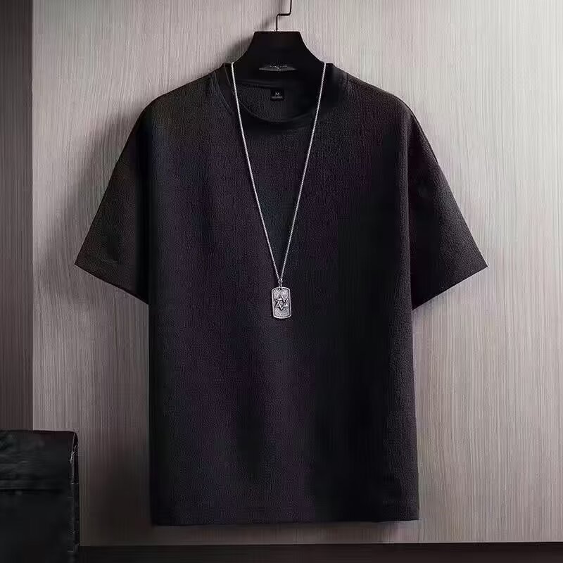 カットソー シンプル上質クルーネック半袖