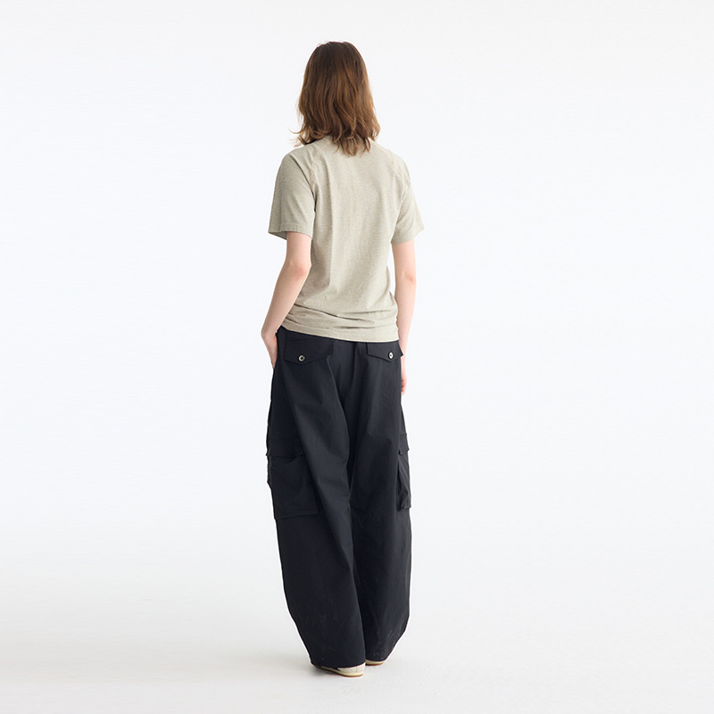カットソー なめらか質感シンプル半袖カットソー