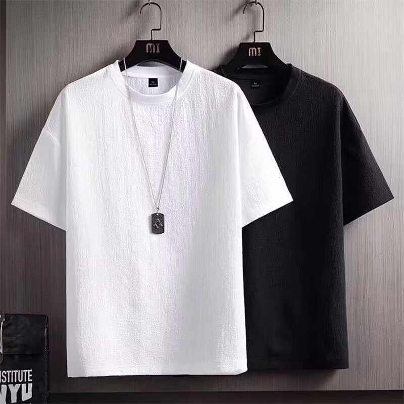 カットソー シンプル上質クルーネック半袖