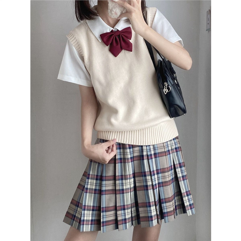 カットソー カットソー 学生風ニットベスト
