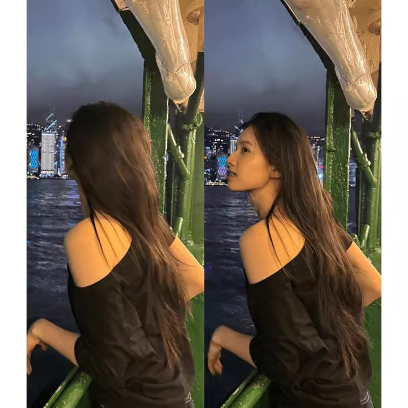 カットソー 優美肩出しボートネックカットソー