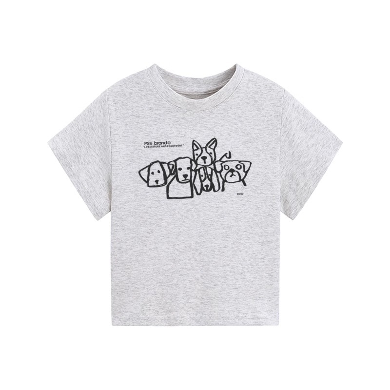 カットソー うさぎモチーフ刺繍半袖カットソー