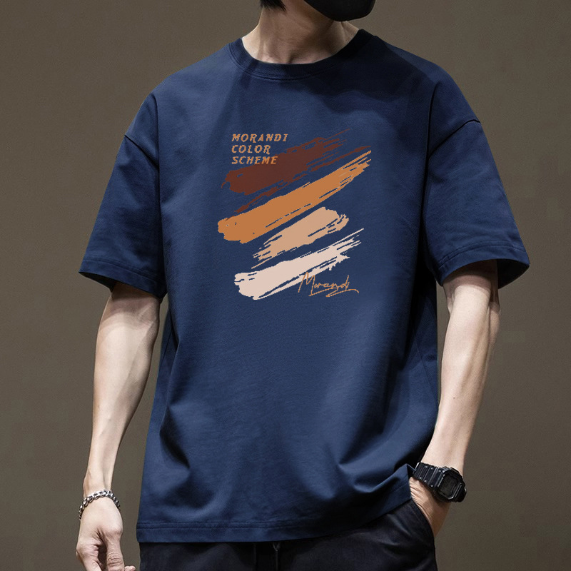 カットソー 筆触アート 半袖カットソー