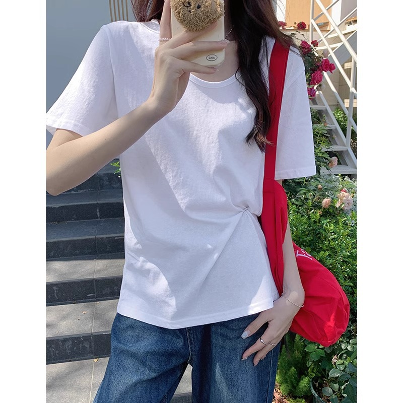 カットソー やわらか優美Uネックカットソー