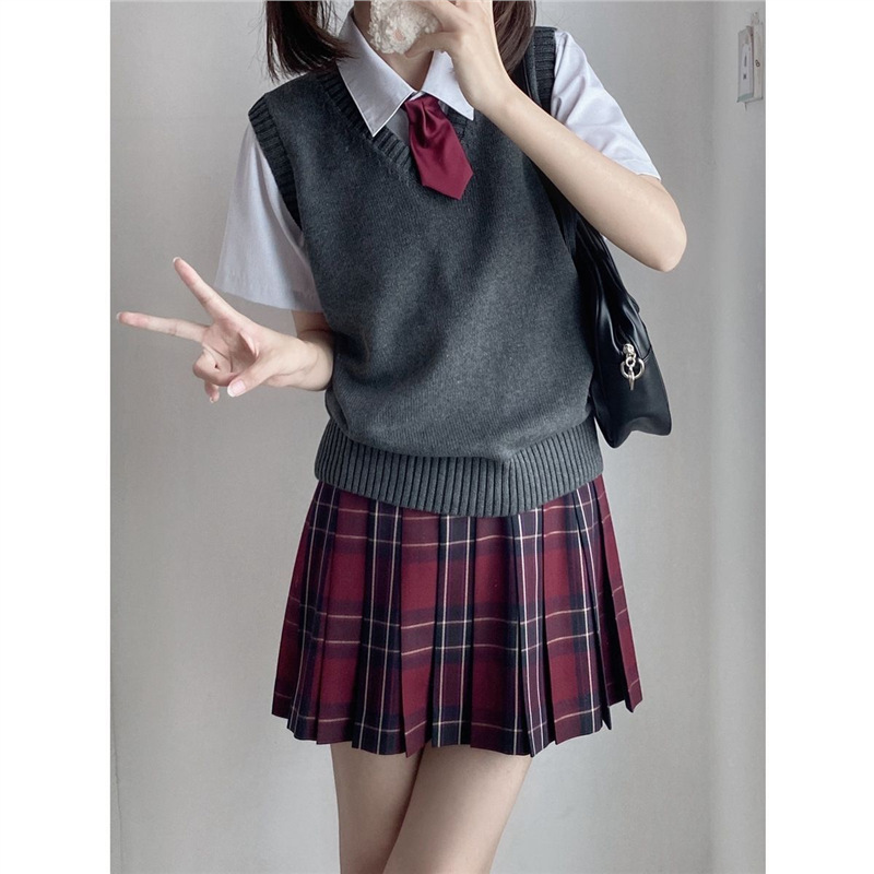 カットソー カットソー 学生風ニットベスト