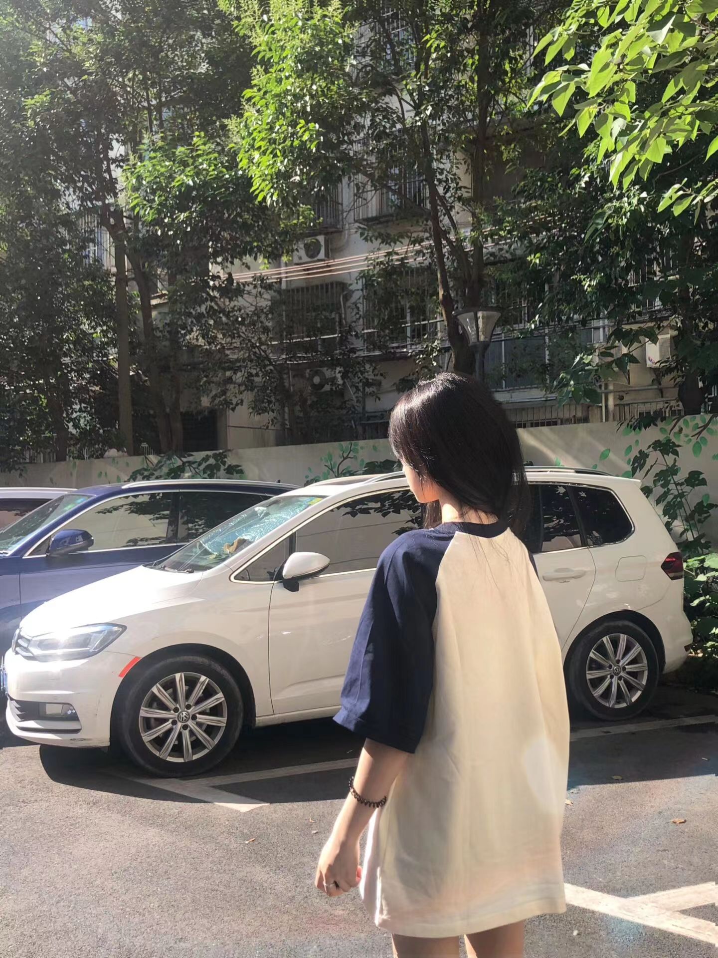 カットソー バイカラー切替ラグランカットソー