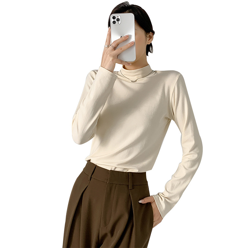 カットソー シンプル美シルエットハイネック