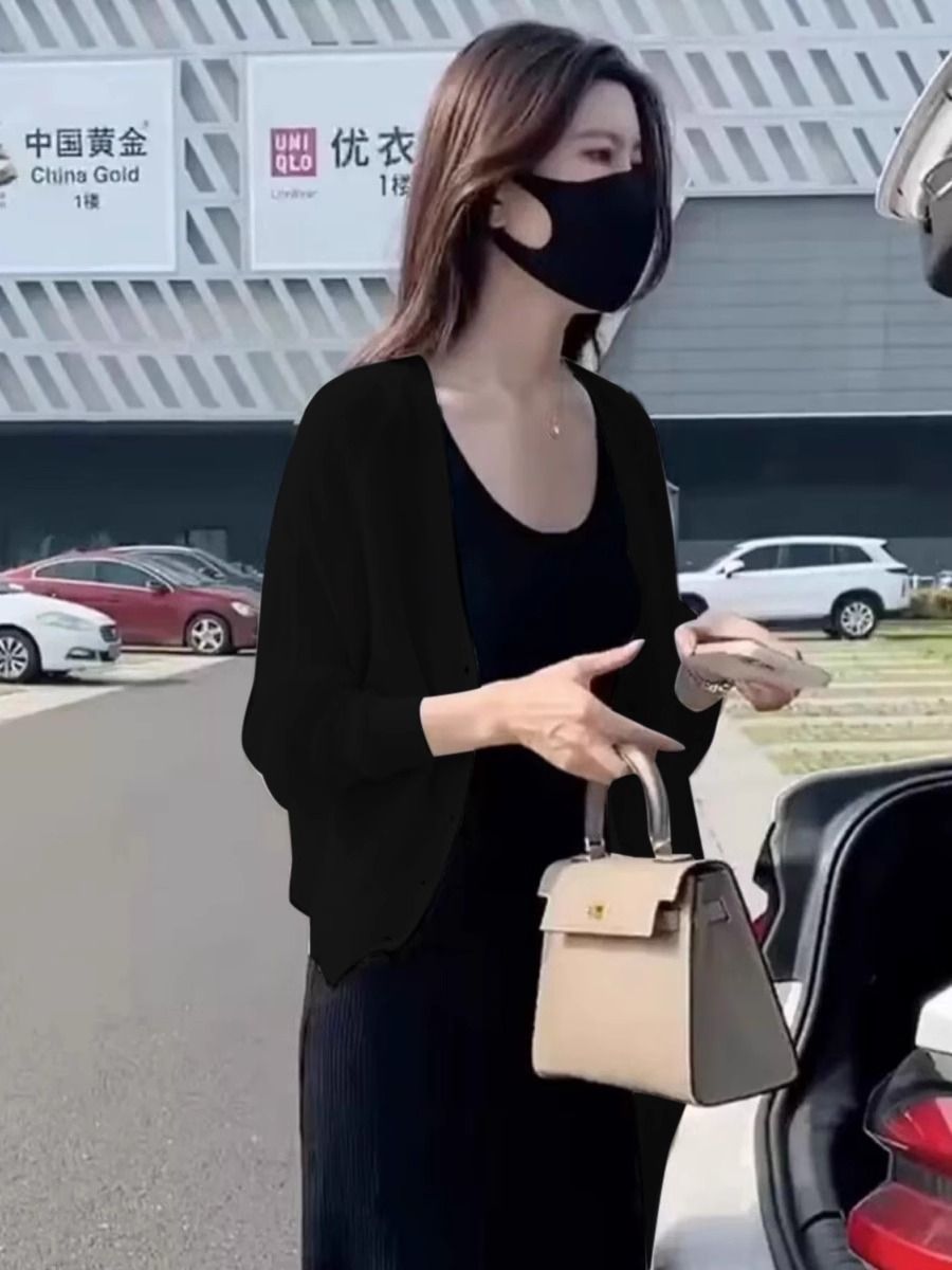 カットソー ゆったりシルエット薄手カーディガン