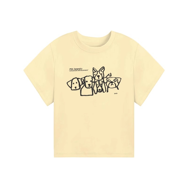 カットソー うさぎモチーフ刺繍半袖カットソー