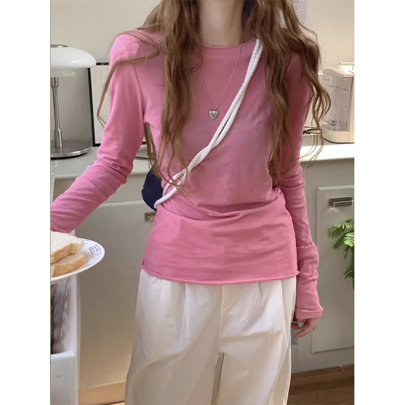 カットソー シンプル美シルエット長袖カットソー