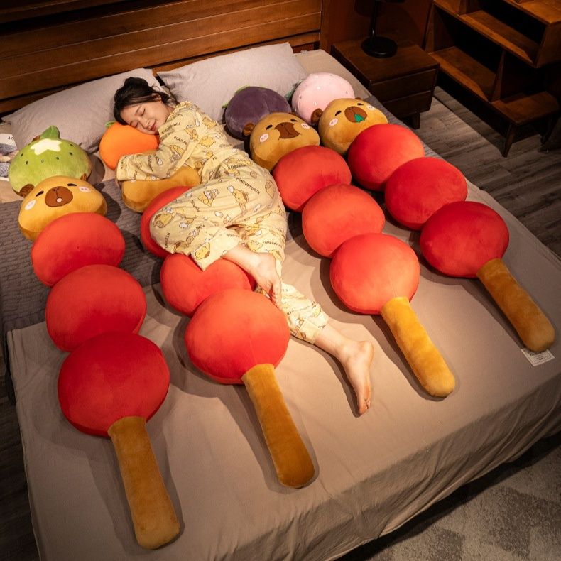 抱き枕 カピバラの串だんご風もちもち抱き枕