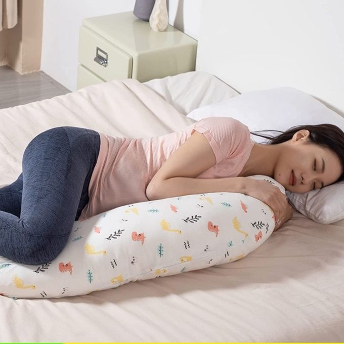 妊婦向け三日月型多機能サポート抱き枕ロング