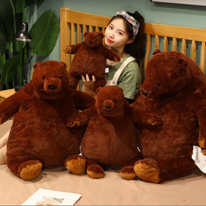 抱き枕 大きなクマのぬいぐるみ抱き枕リアル熊