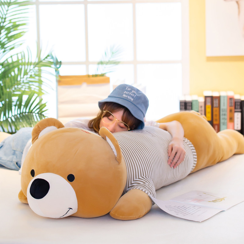 抱き枕 くまのおやすみ抱き枕 ボーダー服のくまさん