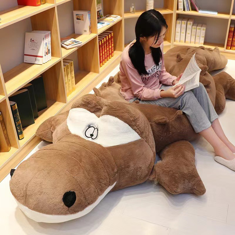 抱き枕 もちもちワニの特大抱き枕ぬいぐるみ