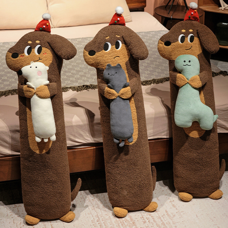 抱き枕 いぬの抱き枕 サンタ帽をかぶったわんちゃん