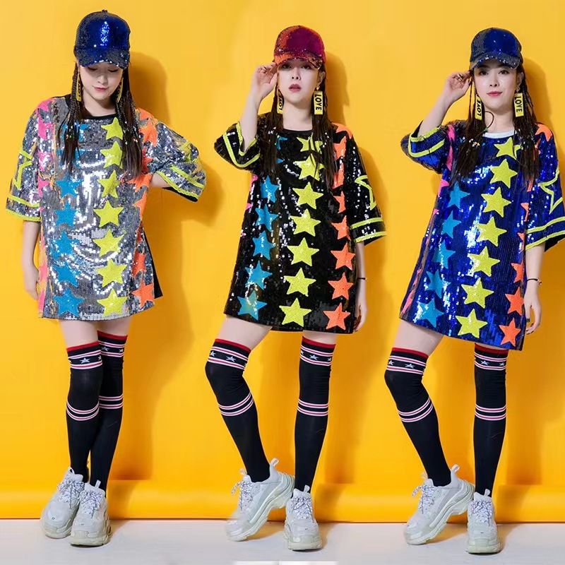 ダンス衣装 星空キラめきTシャツ