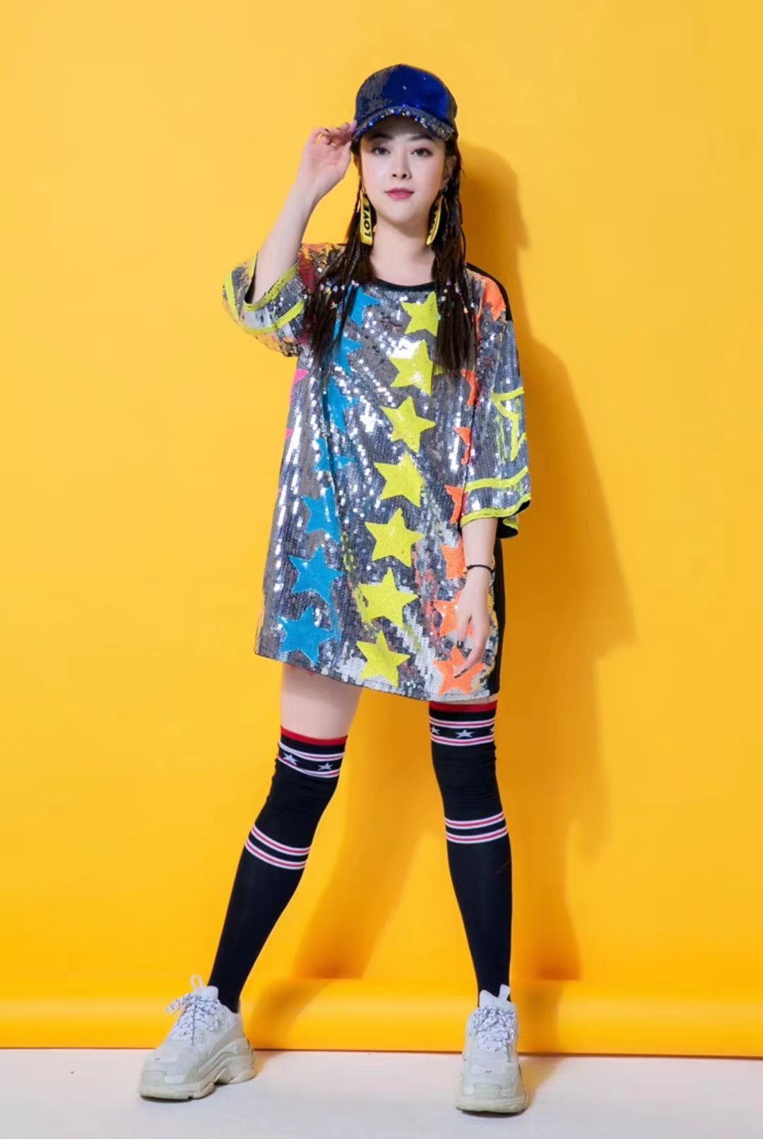 ダンス衣装 星空キラめきTシャツ