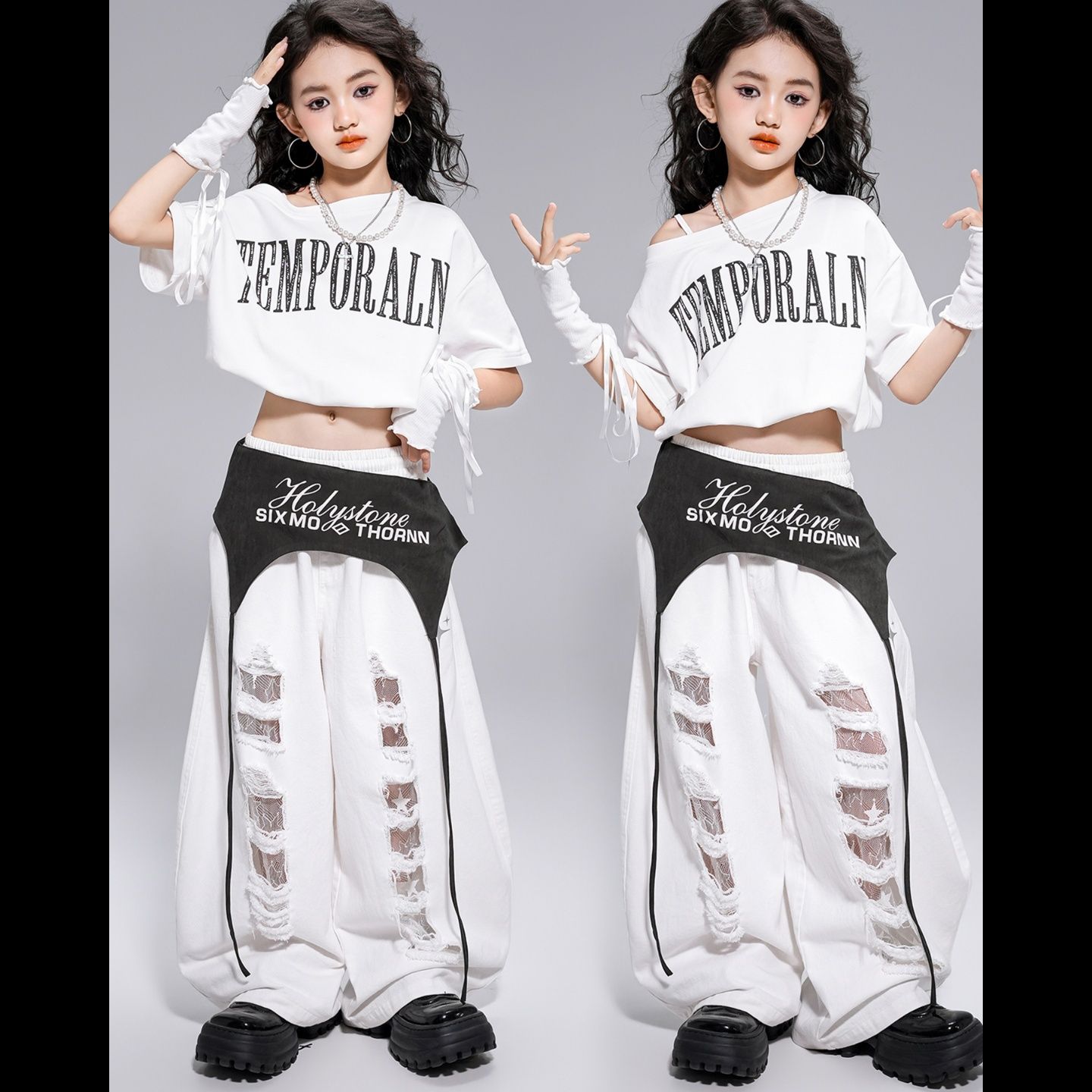 ダンス衣装 ストリート風レイヤードセット