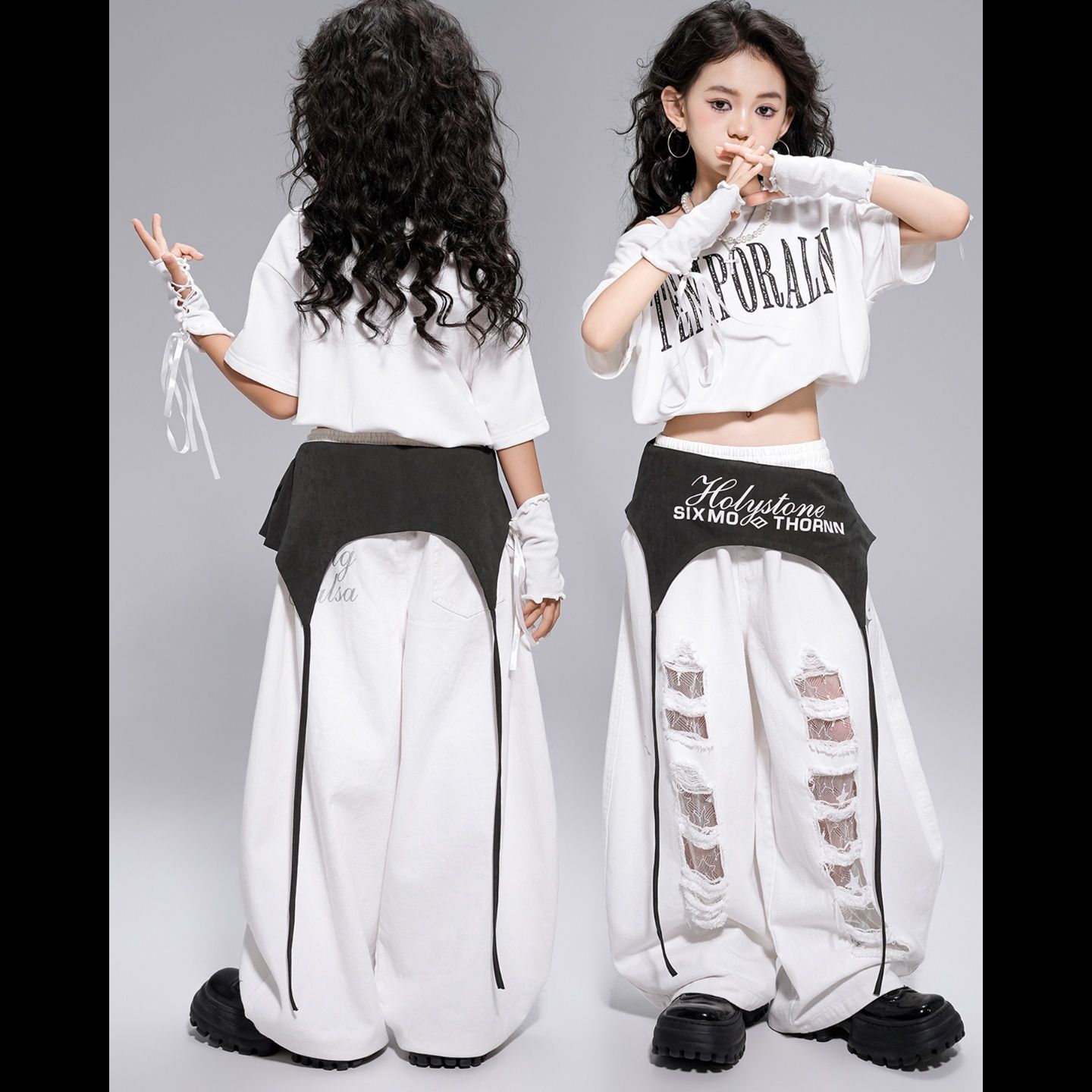 ダンス衣装 ストリート風レイヤードセット