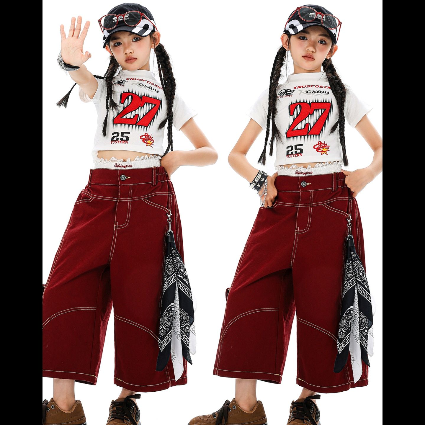 ダンス衣装 ナンバーロゴ ヒップホップセット